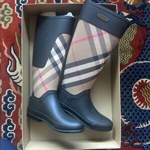 Burberry Bi-Material Rubber Boots